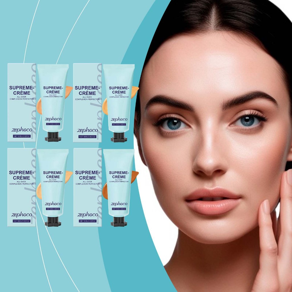 Zephoco Supreme Cream All-Over Complexion Perfector Natural / Ivory White / Deep Skin Tone / Medium 