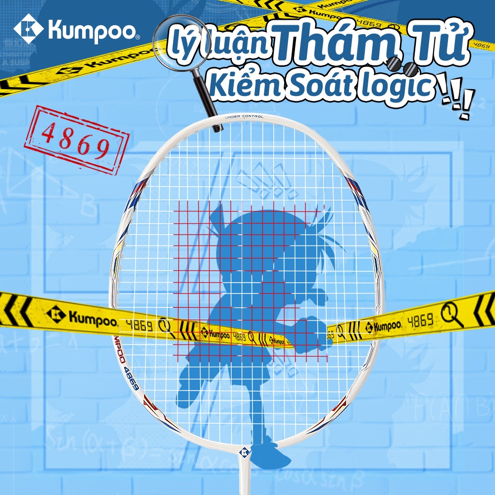 Vợt cầu lông sợi carbon nhẹ KUMPOO 4U kèm túi và dây - Phù hợp người mới bắt đầu 4869