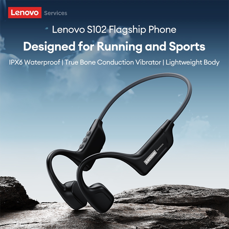 Tai nghe dẫn truyền xương và tai nghe thể thao Lenovo S102 với thiết kế tai mở và chống nước IPX6 cộng với thân nhẹ 28g | BigBuy360 - bigbuy360.vn