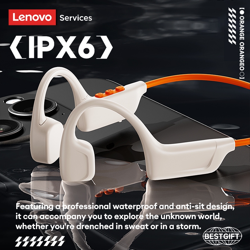Tai nghe dẫn truyền xương và tai nghe thể thao Lenovo S102 với thiết kế tai mở và chống nước IPX6 cộng với thân nhẹ 28g | BigBuy360 - bigbuy360.vn