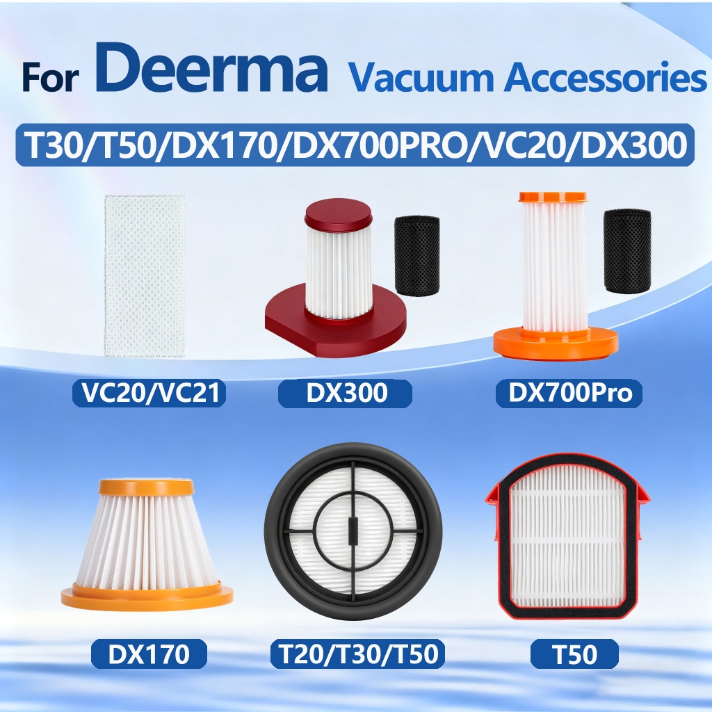 Thay thế bộ lọc hộp lọc chân không, Tương thích với phụ kiện máy hút bụi ô tô Deerma VC10 / T30 / T5