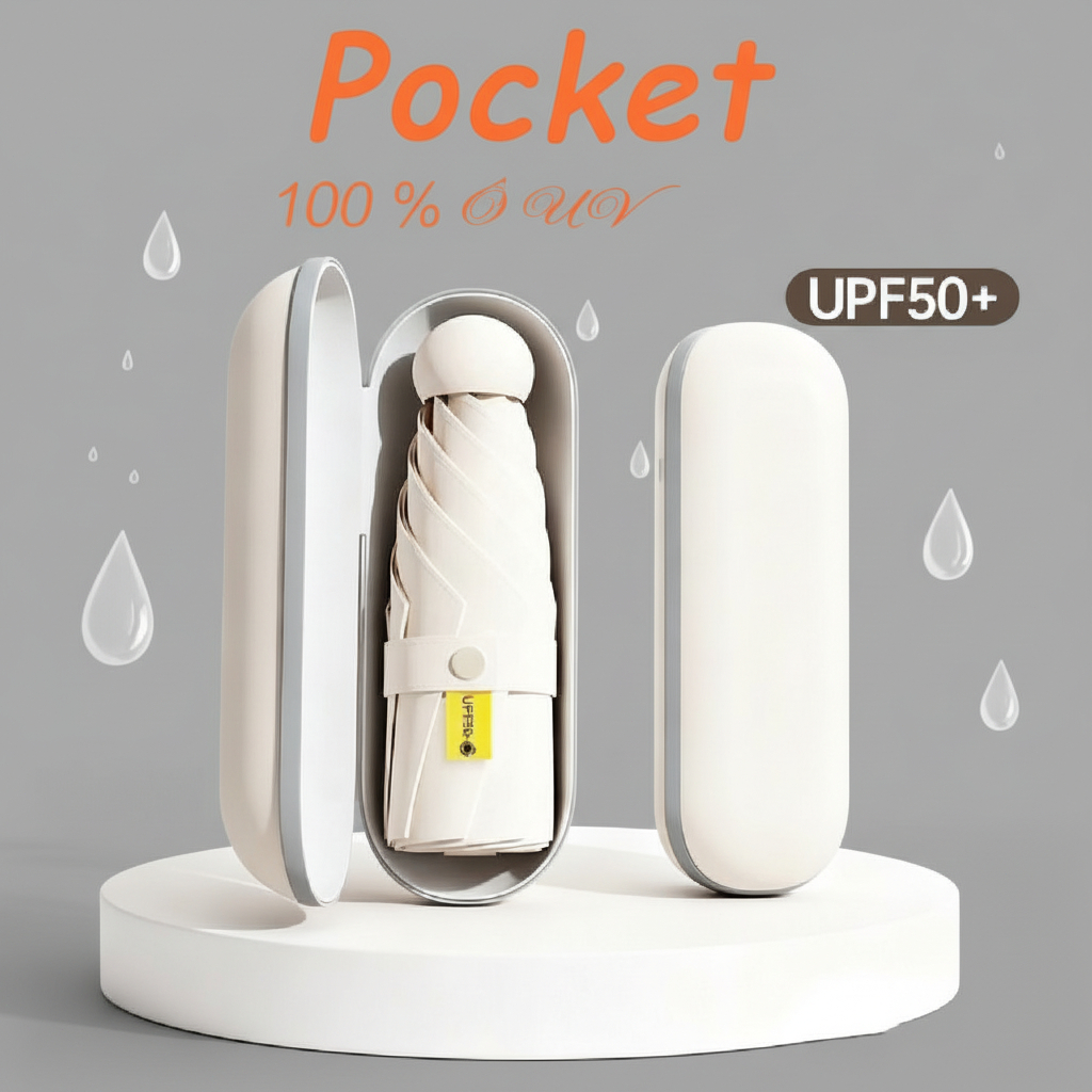 Ô mini bảo vệ tia cực tím, nhỏ gọn, di động dễ gấp - Phù hợp cho các hoạt động thể thao và ngoại trời.