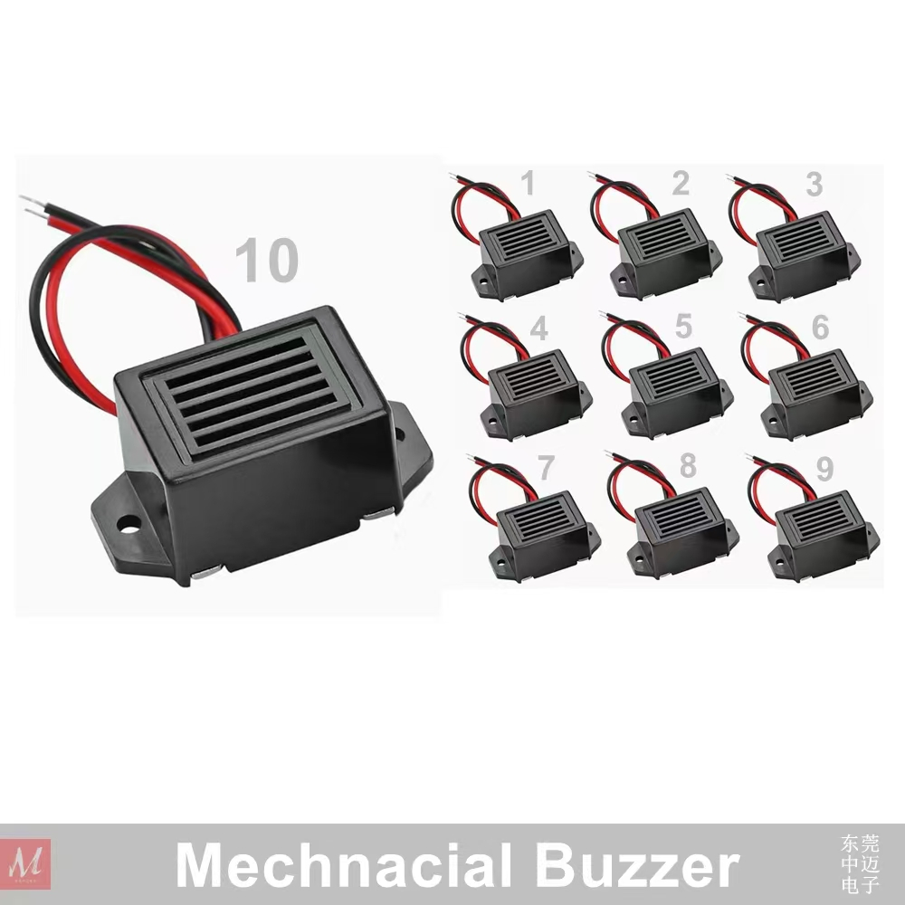 10 Cái / bộ Chuông Mini Có Dẫn Cơ Buzzer 400Hz Linh Kiện Điện Tử Cơ Khí