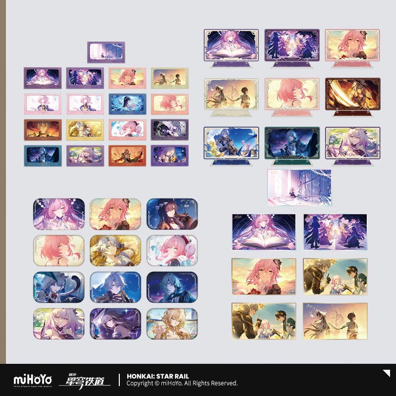 Sunsyea Honkai Star Rail Official Merch miHoYo Chính Hãng Chính Hãng YNTXDHY Acrylic Đứng Huy Hiệu G