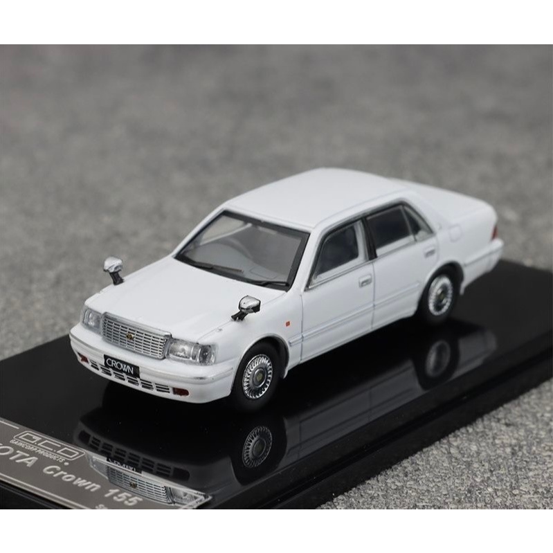 Bộ sưu tập mô hình ô tô hợp kim trắng cổ điển GCD 1: 64 Toyota Crown 155