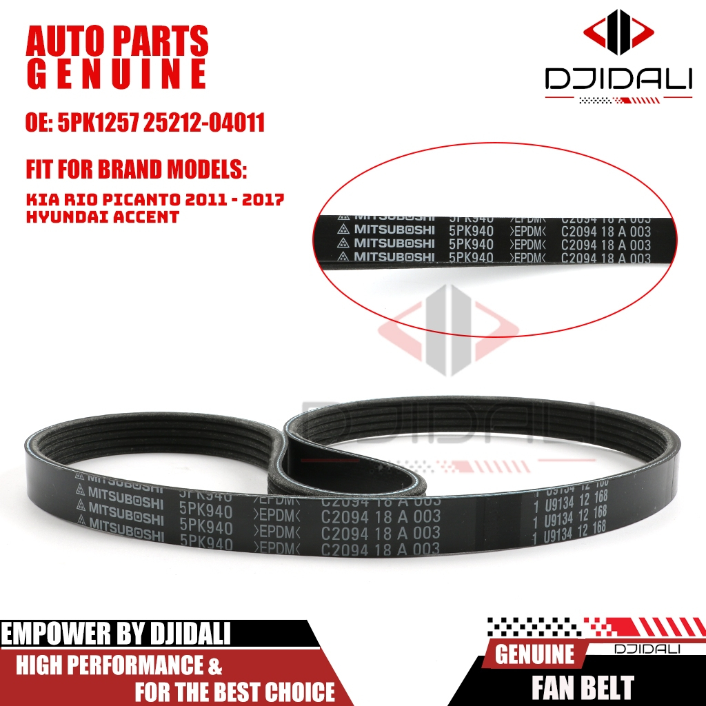 Đai truyền động / đai quạt forpicanto 1.0 2011 - 2017 | 5pk1257