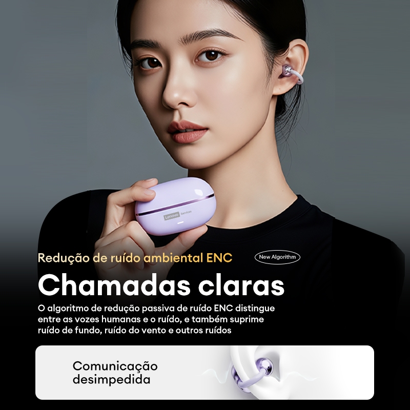 Tai nghe không dây Lenovo RS102 Bluetooth 6.0 Micrô khử tiếng ồn cuộc gọi ENC Chế độ trò chơi Phản hồi nhanh | BigBuy360 - bigbuy360.vn