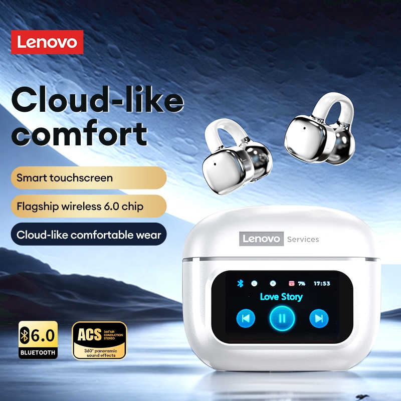 Tai nghe nhét tai mở Lenovo RS107 và tai không dây có vỏ màn hình thông minh và âm thanh định hướng cộng với độ trễ thấp để chơi game | BigBuy360 - bigbuy360.vn