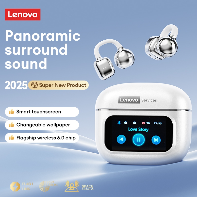 Tai nghe nhét tai mở Lenovo RS107 và tai không dây có vỏ màn hình thông minh và âm thanh định hướng cộng với độ trễ thấp để chơi game | BigBuy360 - bigbuy360.vn