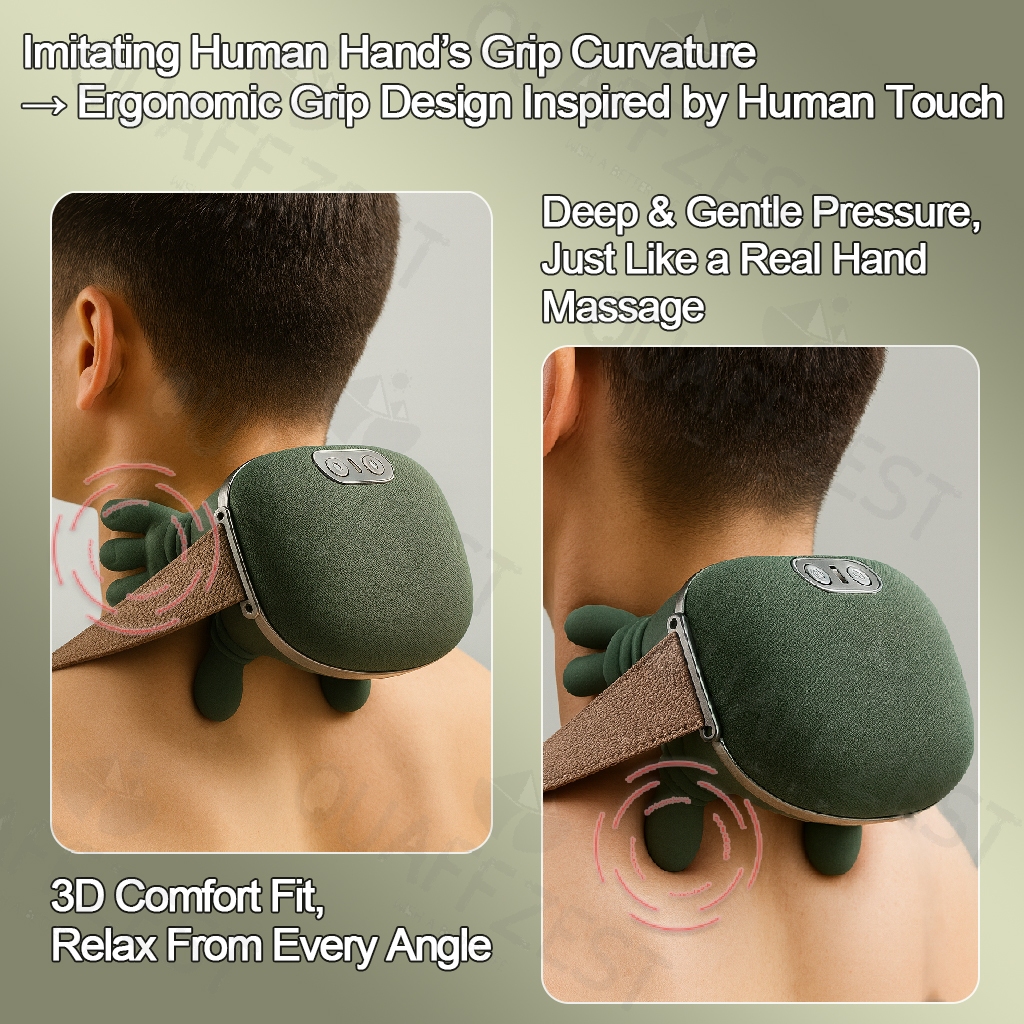 N7 Master Tay Vai Cổ Máy Mát Xa Cổ Tử Cung Máy Mát Xa Cột Sống Trapezius Máy Mát Xa Cổ Nén Nóng Điện