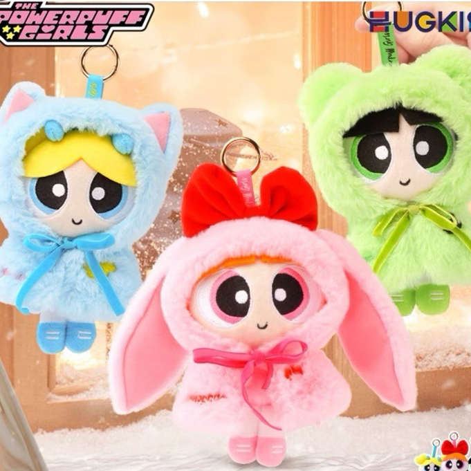 Hugkis The Powerpuff Girls The Powerpuff Girls Áo Choàng Cotton Búp Bê Trang Phục Búp Bê Búp Bê Quà 