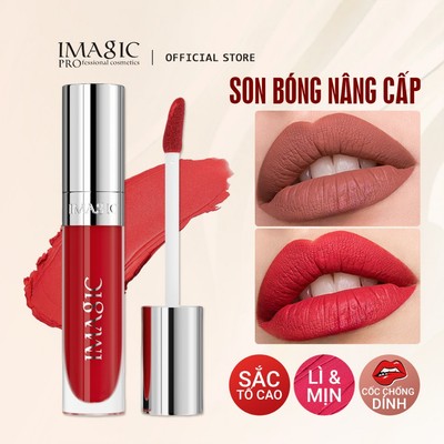 IMAGIC 24 Màu Nâng Cấp Matte Chống Dính Cốc Son Bóng LP-221 Màu Sắc Phong Phú Kết Cấu Mịn Mượt Lâu Dài & Chống Thấm Nước Trang Điểm Môi 8ML