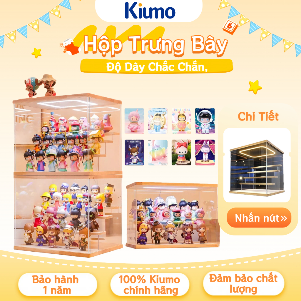  🏆🏆【Độ dày Acrylic hộp mica hộp nhựa trong suốt hộp đựng giày túi xách mỹ phẩm hộp trưng bày mô hình búp bê 