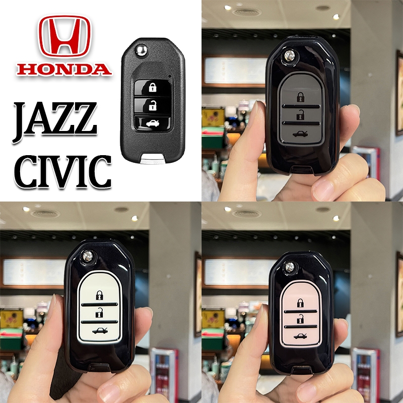 Vỏ chìa khóa từ xa xe Honda JAZZ Vỏ chìa khóa Honda CIVIC Vỏ chìa khóa xe Jazz Vỏ chìa khóa lật xe 3