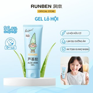 RUNBEN Gel Lô Hội Baby Dưỡng ẩm Nuôi Dưỡng Và Phục Hồi Làn Da Bị Cháy Nắng 100g