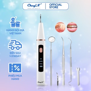 Máy lấy cao răng CKEYIN KQ158W loại bỏ vi khuẩn vết ố làm sạch răng nướu kèm 2 đầu làm sạch thay thế tại nhà 