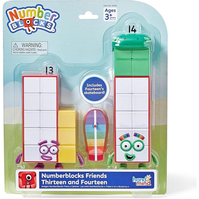 Hand2mind Numberblocks Friends Mười ba và mười bốn nhân vật, Số dành cho trẻ mới biết đi, Đồ chơi to