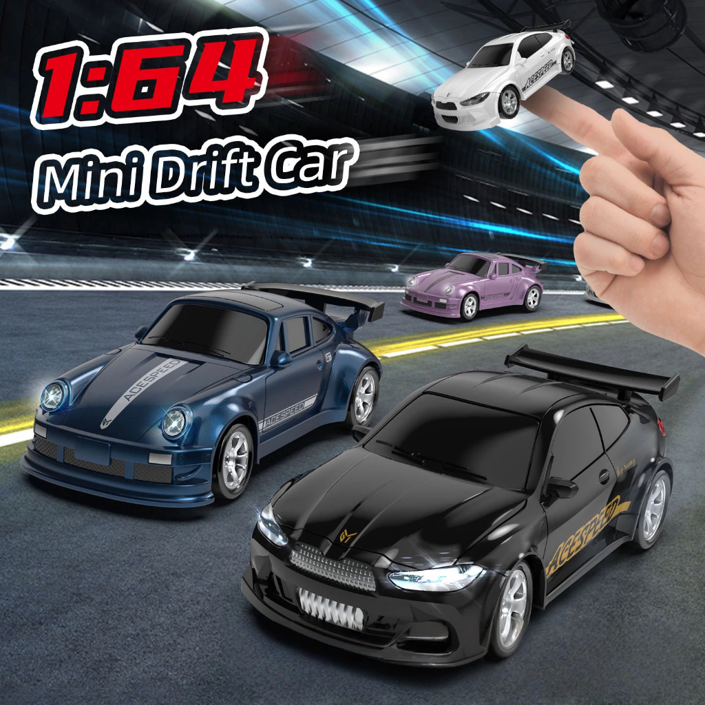 Mini 1 / 64 RC Drift Car 4WD Đồ chơi mô phỏng đua xe điều khiển từ xa tốc độ cao