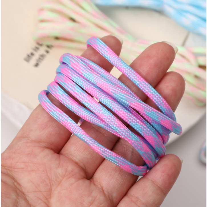 Dây đèn LED phát sáng bằng nylon, 7 sợi bên trong, đường kính khoảng 4mm - 2 mét