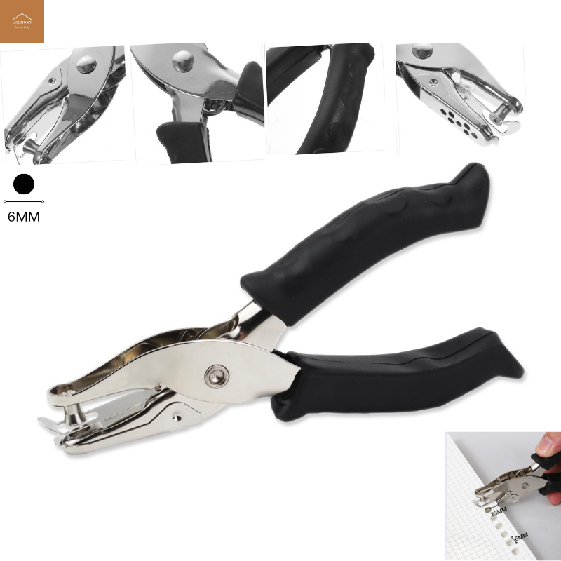 Lifehomy Puncher Lỗ Đơn 6 Mm Lỗ Puncher Cho Nhựa Snack Giấy Puncher Cho Thủ Công DIY