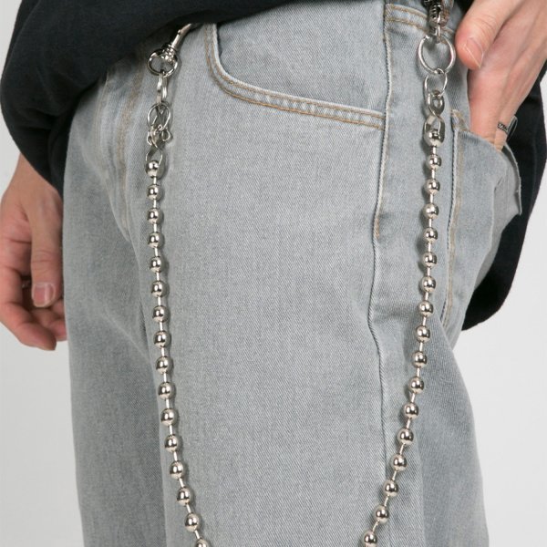 Hip-Hop Cross Pearl Quần Dây Xích Hợp Thời Trang Eo Phụ Kiện Dạo Phố Hoa Eo Dây Xích Punk Gothic Ngọ