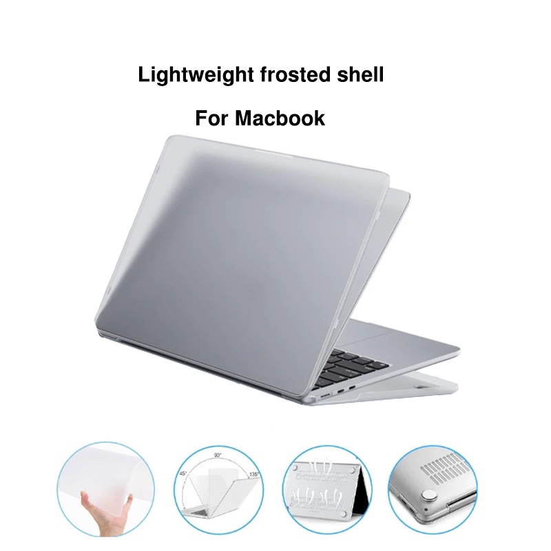 Ốp lưng máy tính xách tay mờ mờ siêu mỏng cho Apple MacBook Air 15 Pro 14/Air 13 M1 M2 M3 M4 Pro 13 