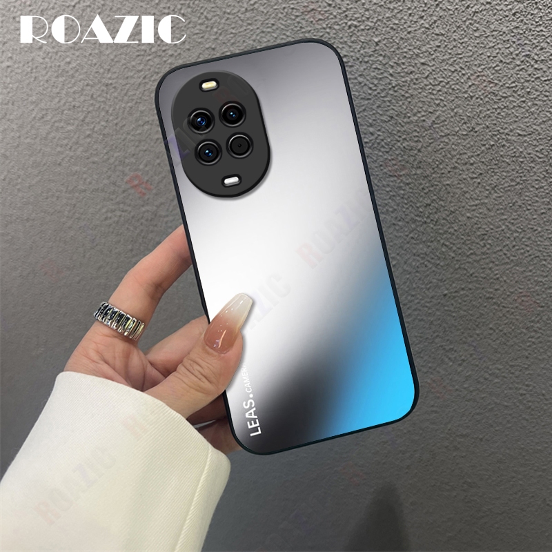 AG Matte Case Tương Thích Cho Huawei Nova 14 Thẩm Mỹ Chống Sốc Có Bảo Vệ Ống Kính PC Mờ Ốp lưng Cứng