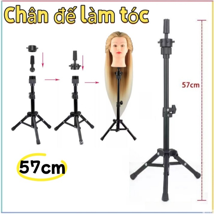 57cm Chân Manocanh Học Cắt Tóc/ Chân Ken Học Cắt Tóc , Giá Đỡ Đầu Manocanh Để Bàn/ Đế Gắn Đầu Manoca