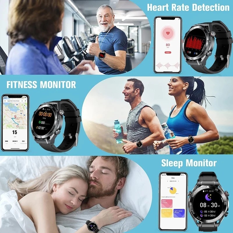 Bridio X5 Pro Max Đồng Hồ Thông Minh Hỗ Trợ Cuộc Gọi Tích Hợp Gps Chống Nước 5Atm Và Có Màn Hình Amoled Hd 1,43 Inch | BigBuy360 - bigbuy360.vn