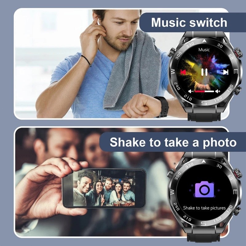 Bridio X5 Pro Max Đồng Hồ Thông Minh Hỗ Trợ Cuộc Gọi Tích Hợp Gps Chống Nước 5Atm Và Có Màn Hình Amoled Hd 1,43 Inch | BigBuy360 - bigbuy360.vn
