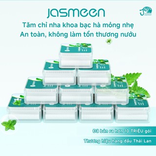 Tăm Chỉ Nha Khoa JASMEEN Hương Bạc Hà - Nhãn Hiệu Thái Lan Chất Lượng Cao Đang Thịnh Hành