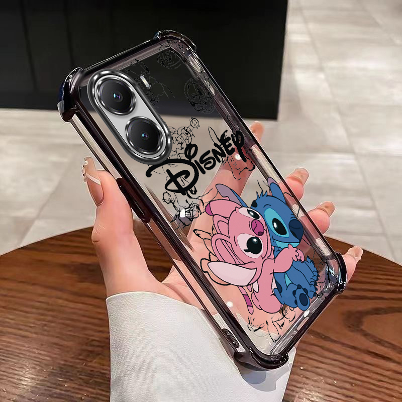 OPPO A6 5G A6 A6 x 5G A6x Thiết Kế Cặp Đôi Stitch Air Cushion Khung Màu Vỏ Mềm