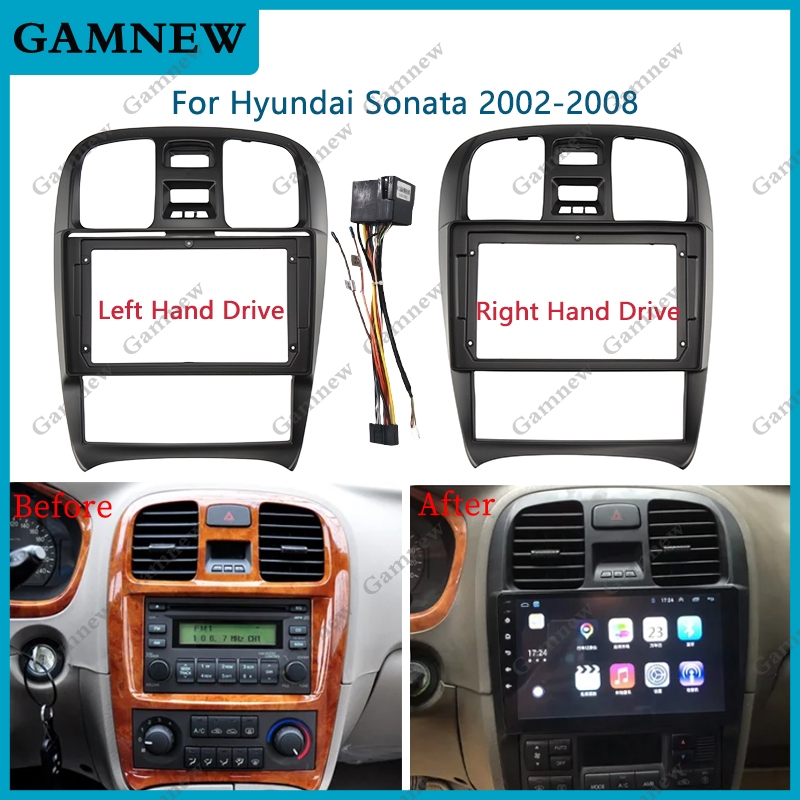 Bộ chuyển đổi Fascia khung ô tô 9 Inch cho 2004-2008 HYUNDAI SONATA (9INCH, LHD) 2004-2008 HYUNDAI S
