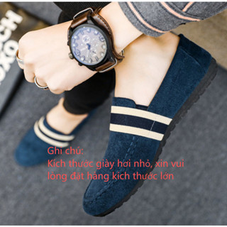  Giày Nam Mùa Xuân Giày Đậu Hà Lan Nam Phiên Bản Hàn Quốc Cũ Bắc Kinh Giày Vải Trong Suốt 4 