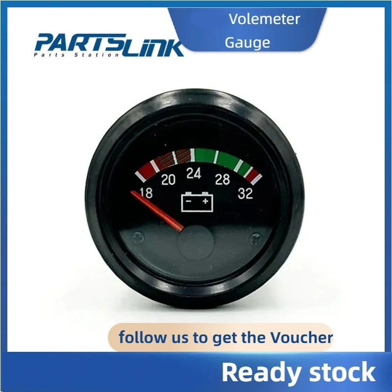 Đồng hồ đo Vôn kế Máy phát điện Diesel Bộ 12V / 24V Phụ kiện Đồng hồ đo điện áp 18-32V