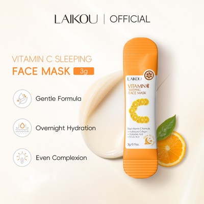 Mặt nạ ngủ qua đêm LAIKOU Vitamin C 3g: Thức dậy với làn da rạng rỡ, phát sáng