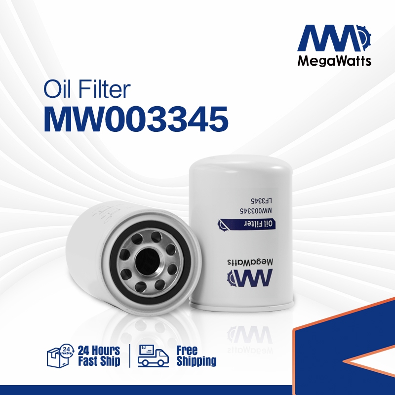 Bộ lọc dầu MegaWatts LF3345 Áp dụng cho các bộ phận động cơ Cummins 4B / 4BT / 4BTA MW003345 Lọc Lub