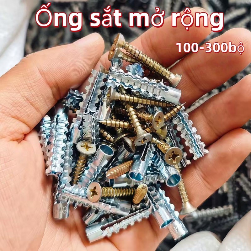 100/200/300 Bộ Móng Tay Ống Mở Rộng Kim Loại/Vít Mở Rộng Tự Khai Thác Bằng Kim Loại/Thác Vít Khoan C