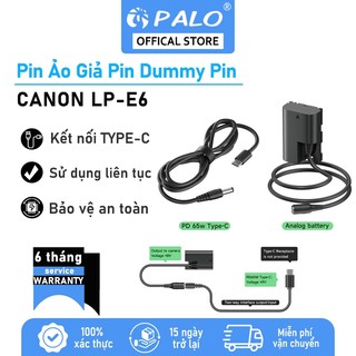 Pin giả PALO LP-E6 LPE6 LP-E6N LP-E6NH Canon 60D 70D 80D 5D mark II 6D EOS 70D