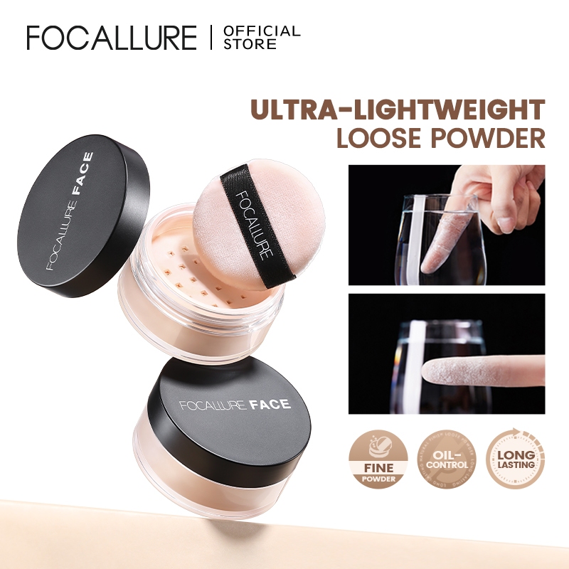 Phấn phủ FOCALLURE trang điểm nền với 3 màu tùy chọn 7G