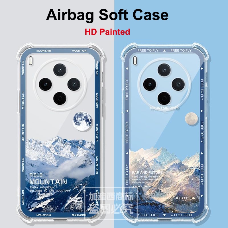 Dành Cho Vivo Y500 Pro Pha Lê Dành Cho VivoY500 Pro AirBag Bảo Vệ Mặt Sau Mờ Cho Vivo Y500Pro Bao Y5