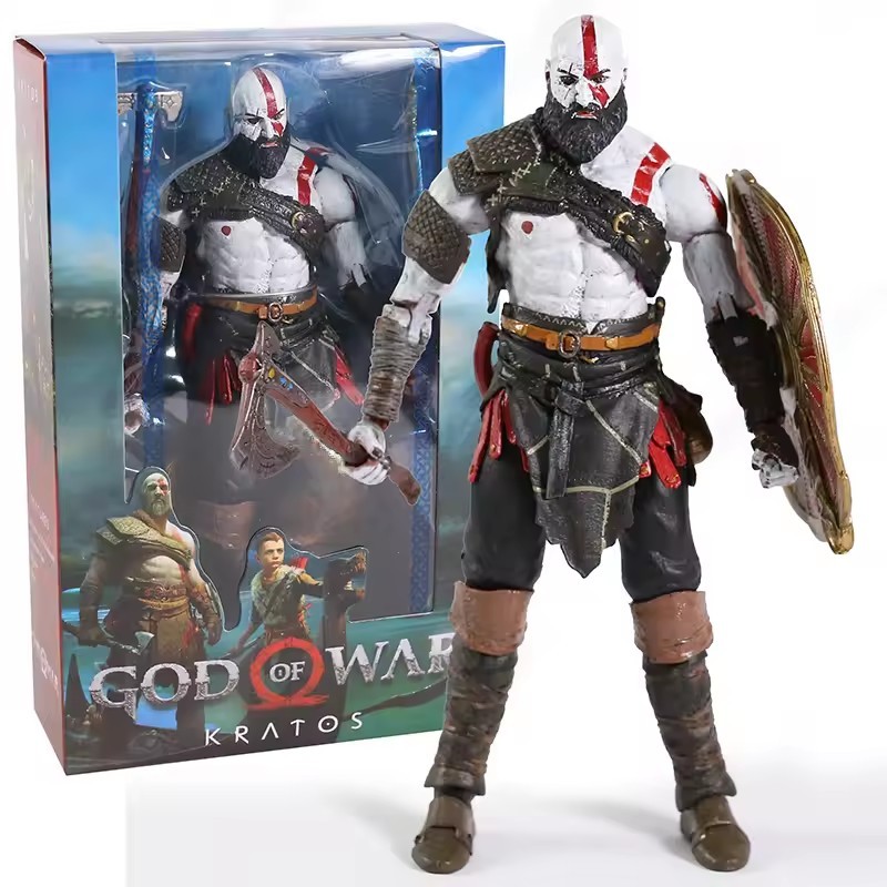 Nhân vật hành động God of War 4 Kratos với Leviathan Axe