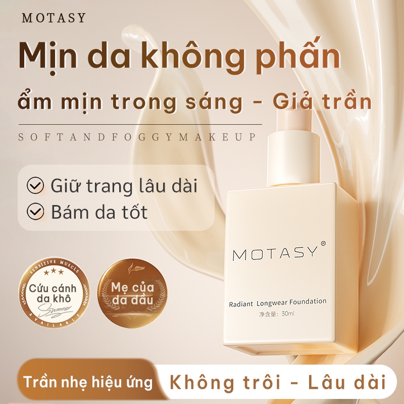 [HOT DEAL] Kem Nền MOTASY Kiềm Dầu, Giữ Lâu 12H - Chống Trôi Mồ Hôi Nước ,Phấn Nền