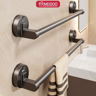 MEIDOO Thanh treo khăn cốc hút phòng tắm, dải khăn không kim cương treo tường, chống gỉ