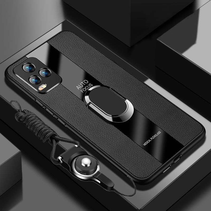 Dành Cho iQOO 7 iQOO 8 Pro iQOO 9 Pro iQOO 10 Pro Vỏ Điện Thoại Giáp Xe Ô Tô Từ Kim Loại Nhẫn Đứng G