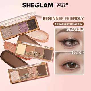 Bảng Phấn Mắt Bỏ Túi SHEGLAM The Essentials 4 Màu Tiện Lợi Dễ Tán