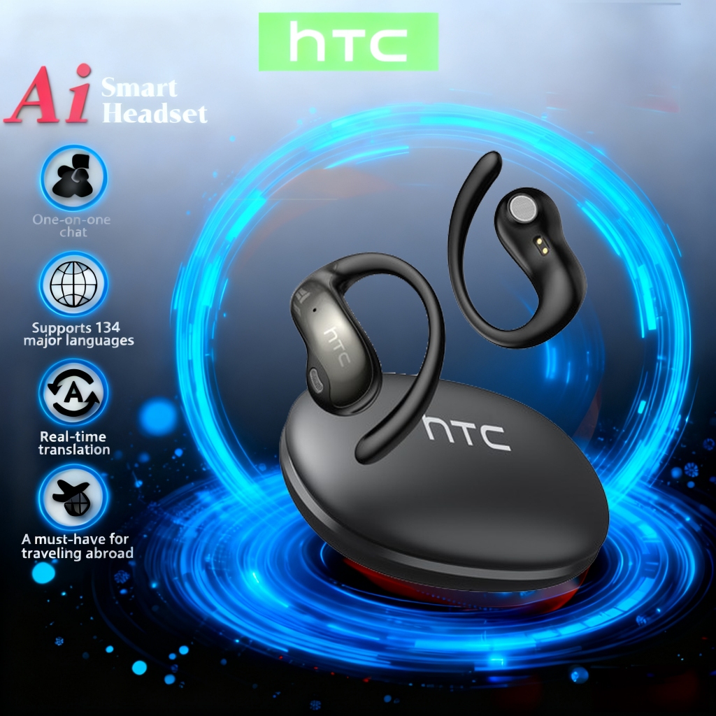 Tai nghe phiên dịch HTC NE19 – Gọi điện bằng AI, Điều khiển bằng cảm ứng và Giao hàng nhanh 24 giờ Bluetooth 6.0 3D tai nghe bluetooth móc tai | BigBuy360 - bigbuy360.vn