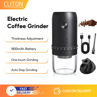 Máy xay cà phê điện Cilton, Máy xay Mini cầm tay, Máy mài thô mịn có thể điều chỉnh, cho đậu