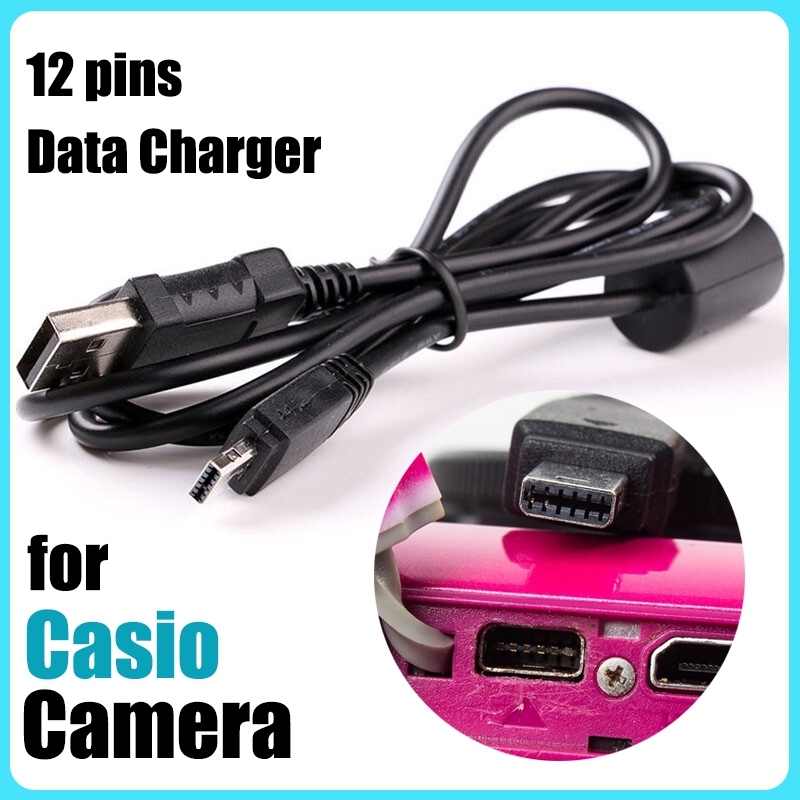 [Giao hàng nhanh] Cáp sạc USB cho Casio Exilim 1 mét EX-ZR20 ZR200 Z3000 ZR300 ZR1000 ZR1500 EX-TR10