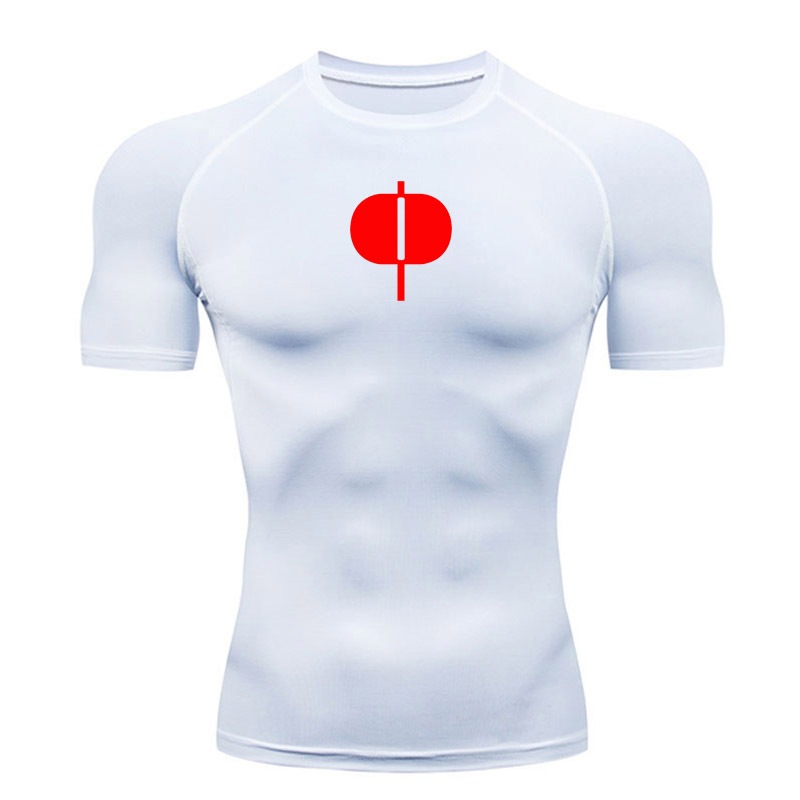 Áo thun Omni-Man ngắn tay nén, phù hợp tập thể dục